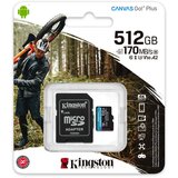 Kingston microSDXC, Select plus Go,R170/W90, 512GB | shoptok.hr