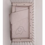 Stefan tekstil Bebi posteljina sa ogradicom od pamucnog satena ( 588-pesak ) | ePonuda.com