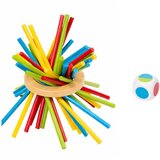  Igra spretnosti - leseni stolp s 37 pisanimi palicami | Shoptok.si