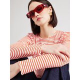 Pieces Majica 'MAJA' temno oranžna / bela | Shoptok.si
