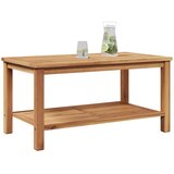  Kava Stol s pohranom Smeđa 90 x 50 x 45 cm Čvrsto teak drvo | shoptok.hr