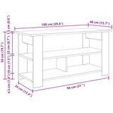  Stalak za TV Sonoma hrast 100 x 40 x 50 cm | shoptok.hr