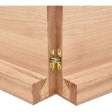 Stolna ploča svjetlosmeđa 140 x 50 x 6 cm tretirana hrastovina | shoptok.hr