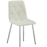 Libra stolica - bež tkanina / kromirane noge x 4 | shoptok.hr