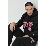 Tommy Jeans Bluza moška, črna barva, s kapuco | Shoptok.si