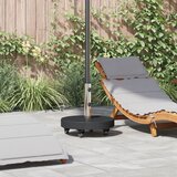 vidaXL Podstavek za dežnik s kolesi za Ø38/48mm palice Črna granit 30 kg okrogla | Shoptok.si
