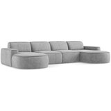 Makamii Svijetlo siva kutna garnitura od šenila (u obliku slova "U") Omao – | shoptok.hr