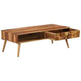  Stolić za kavu od masivnog drva akacije s premazom boje meda 110 x 50 x 37 cm | Eponuda.ba