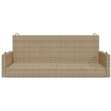  Klupa za ljuljanje bež 119 x 56 x 48 cm od poliratana | Eponuda.com