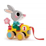 Djeco Vlečni zajček z rožo | Shoptok.si