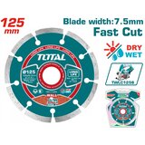 Total Dijamanska rezna ploča ventilirajuća suvo/mokro 125mm Cene