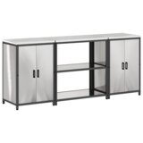  Kuhinjski set za pohranu 3 pcs Srebrna 210 x 50 x 92 cm | shoptok.hr