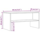 TV ormarić boja dimljenog hrasta 80 x 40 x 40 konstruirano drvo | shoptok.hr
