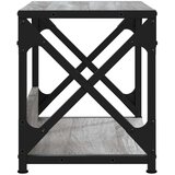  Stalak za pisač 2 razine siva boja hrasta 44x26x31 5 cm drveni | shoptok.hr