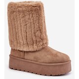 EVENTO Platform snow boots with a turned-up upper beige Lisonea | Eponuda.ba
