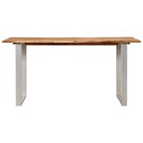 Maison Chic Jedilna miza - Kuhinjska miza - Jedilni stol 154x80x76 cm trden akacijev les, (21715078) Cene