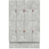  Krevet s ladicama Betonski sivi 150 cm Konstruirano drvo | shoptok.hr