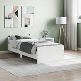  The Living Store Posteljni okvir bel 75x190 cm inženirski les - Posteljni Okvir, (21453886) | Shoptok.si