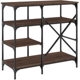  Pekarski stalak smeđe boje hrasta 90x40x84 cm od drva i metala | Eponuda.com