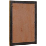 vidaXL Zrcalo za kupaonicu Zidne Crna i zlatna 50 x 2.5 x 70 cm | shoptok.hr