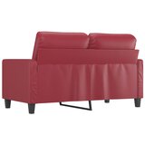  Dvosjed od tkanine crvena boja vina 120 cm od umjetne kože | shoptok.hr
