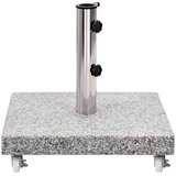  Stalak za suncobran od granita 30 kg četvrtasti sivi | shoptok.hr