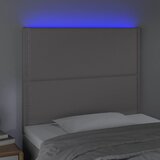 LED uzglavlje sivo 90x5x118/128 cm od umjetne kože | shoptok.hr