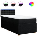 Maison Chic Box spring postelja - Vzmetna postelja z vzmetnico črna 100x200 cm blago SL16762, (21883803) | Shoptok.si