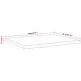 Stolna ploča 70x60x2,5 cm pravokutna bagremovo drvo živi rub | shoptok.hr