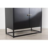 Venture Home vitrina Bakal 41 × 190 × 80 cm, crna | shoptok.hr
