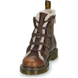 Dr. Martens 1460 Lace to Toe Boot Dark Brown Grizzly Smeđa | shoptok.hr