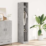 vidaXL Garderobna omara betonsko siva 30x50x200 cm inženirski les | Shoptok.si