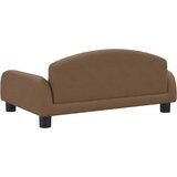  Krevet za pse smeđi 70 x 45 x 30 cm od tkanine | shoptok.hr