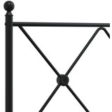 vidaXL Kovinsko posteljno vzglavje črno 150 cm | Shoptok.si