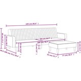 vidaXL 2-dijelni set sofa s jastucima svjetlosivi baršunasti | shoptok.hr