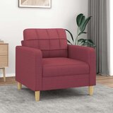  Fotelja crvena boja vina 60 cm od tkanine Cijene
