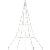 vidaXL LED božično drevesce med 168 LED večbarvno 511 cm Kovina | Shoptok.si