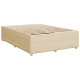  LED okvir za krevet s madracem Krem 140 x 190 cm Tkanina - Krem 140 x 190 cm Dizajn linija | shoptok.hr