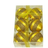 8cm Kuglice 6kom zlatna zrnaste | shoptok.hr