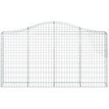  Lučne gabionske košare 15kom 200x30x100/120cm pocinčano željezo | shoptok.hr
