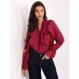 RUE PARIS Blouse-MI-BZ-27427.96-burgundy | Shoptok.si