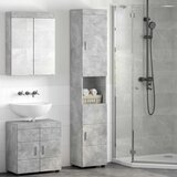  Set ormarića za kupaonicu TULUM Betonski sivi Konstruirano drvo | shoptok.hr