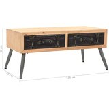  Stolić za kavu od masivne jelovine 115 x 55 x 50 cm | shoptok.hr