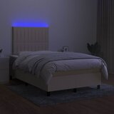  s oprugama i madracem LED krem 120 x 190 cm od tkanine | shoptok.hr