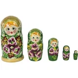 Originalna ruska matrjoška 18 cm, set od 5 kom
