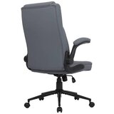XXXL Pisarniški Stol Freddy, Siva, Videz Usnja | Shoptok.si
