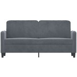 vidaXL Dvosed temno siv 140 cm žamet | Shoptok.si