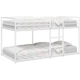  Krevet na kat bez madraca bijeli 100x200 cm čelik | shoptok.hr