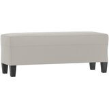  Klupa svjetlosiva 100 x 35 x 41 cm od mikrovlakana | shoptok.hr
