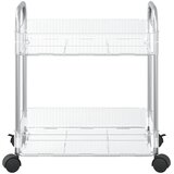 Kolica za pohranu 2 nivoa prozirna 37x28x43,5 cm akril | Eponuda.com